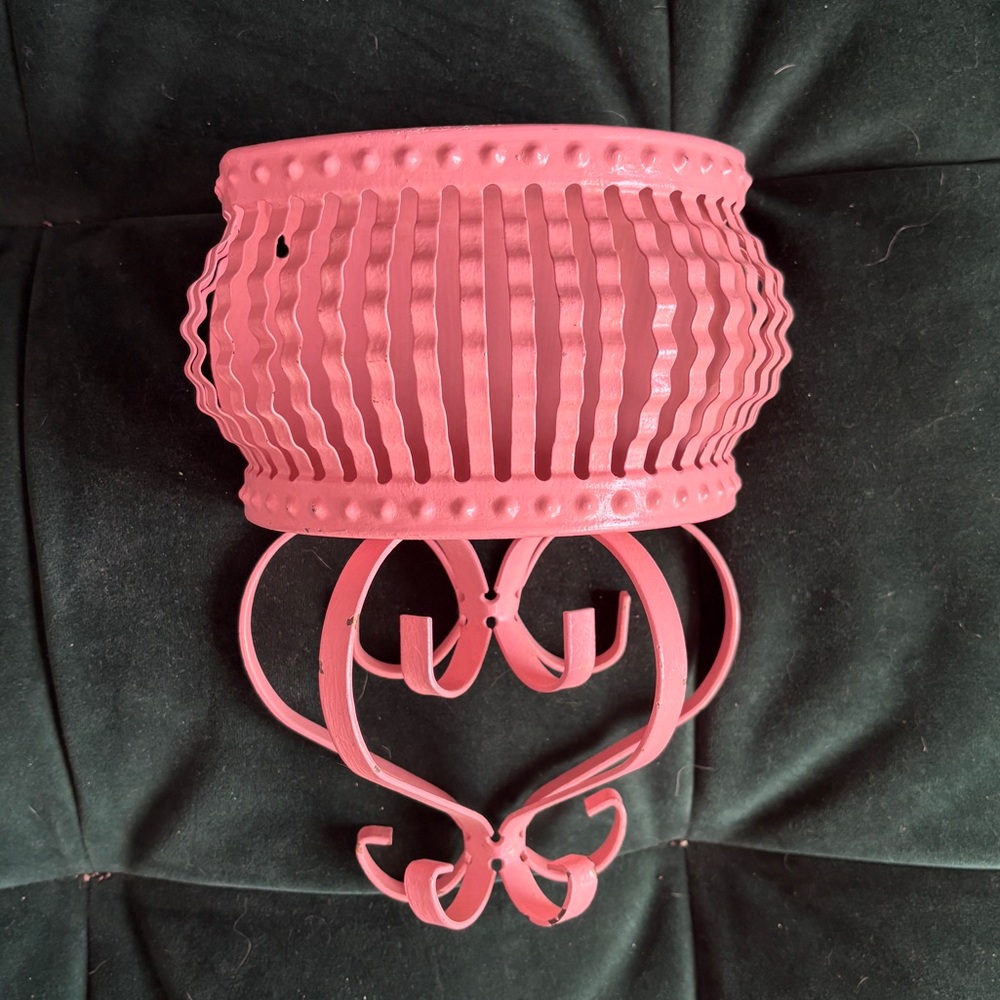 Pink Metal Wall Sconce